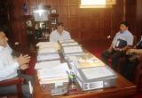 Alcalde David Cornejo se reunió con los representantes de los comerciantes que ocupaban el ex vivero San Luis.