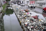 Así quedó la acequia Cois que cruza dos urbanizaciones de la ciudad de Chiclayo. (Foto Andina)