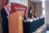 Presidente del Poder Judicial, Victor Ticona, durante su visita a Chiclayo.(Foto RPP)