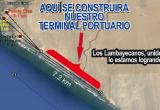 Mapa de la ubicación del futuro Terminal Portuario de Lambayeque. (Foto difusión)