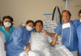 Tonny Conche Dett salió con éxito de la cirugía en la que le trasplantaron el riñón de su hermano. (Foto difusión)