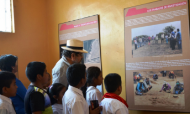 Walter Alva inauguró el centro de investigación arqueológica escolar en Tumán. (Foto difusión)