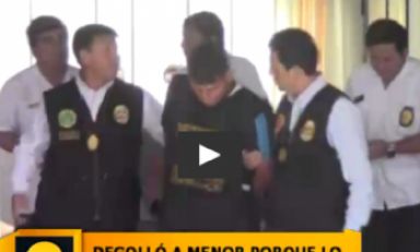 Este es el sujeto que asesinó ferozmente a una pequeña niña de 12 años. (Foto captura video RPP)