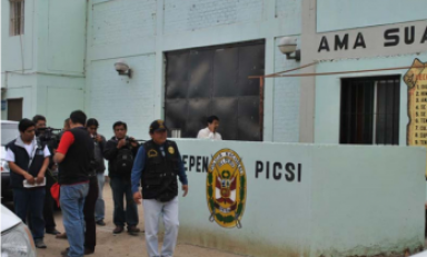 La calma ha retornado al penal de Pisci luego de cinco horas de protesta de los reos. (Foto Andina)
