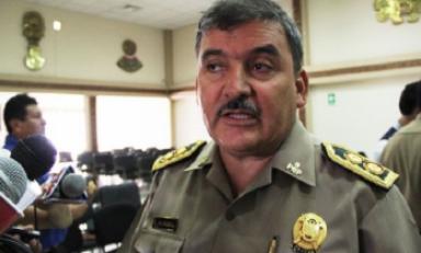 Jefe policial de Lambayeque, general PNP Cluber Aliaga Lottman . (Foto Chiclayoenlinea.com)