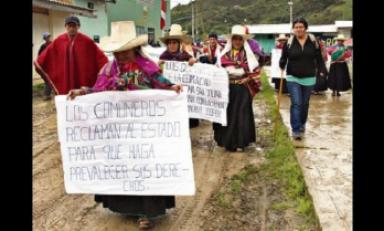 Comunidades campesinas de Cañaris se alistan para protestar contra el proyecto minero Cañariaco. (Foto Internet)