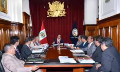 Consejo Ejecutivo del Poder Judicial sesiona en pleno.(Foto cortesía)