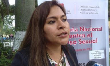 Directora de Defensoría Pública y Acceso a la Justicia, Erlita Gelacio. (Foto Chiclayoenlinea.com)