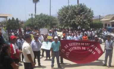 Pobladores de Olmos volvieron a marchar por falta de agua potable