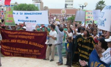 Comerciantes informales de Moshoqueque anuncia marcha de protesta