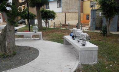 Obras de remodelación en el parque Señor de los Milagros en la urbanización Quiñones.(Foto MPCh)