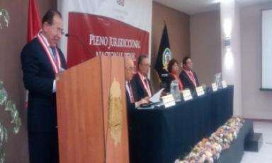 Presidente del Poder Judicial, Victor Ticona, durante su visita a Chiclayo.(Foto RPP)