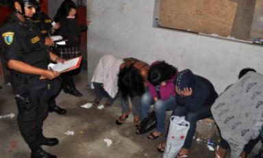 Policía interviene a 14 personas en operativo contra trata de personas