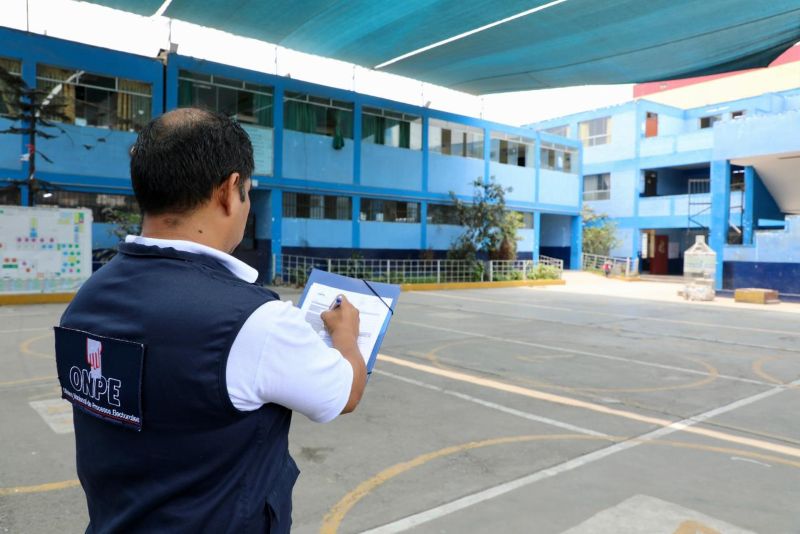 ONPE verificó el estado de más de 10,000 locales de votación