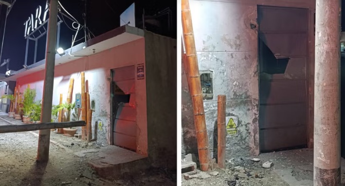 Detonan artefacto explosivo en restobar de Lambayeque