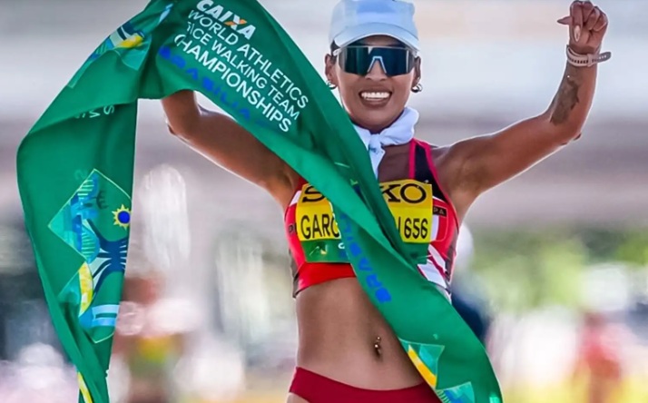 Marchista peruana Kimberly García gana el Podebrady Walking Race de República Checa