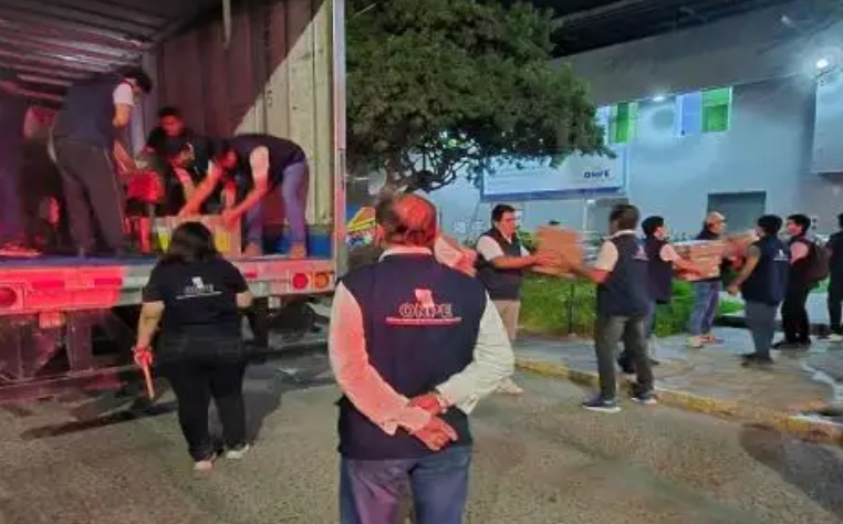 Chiclayo: recibe material electoral para la Segunda Elección Presidencial 2026