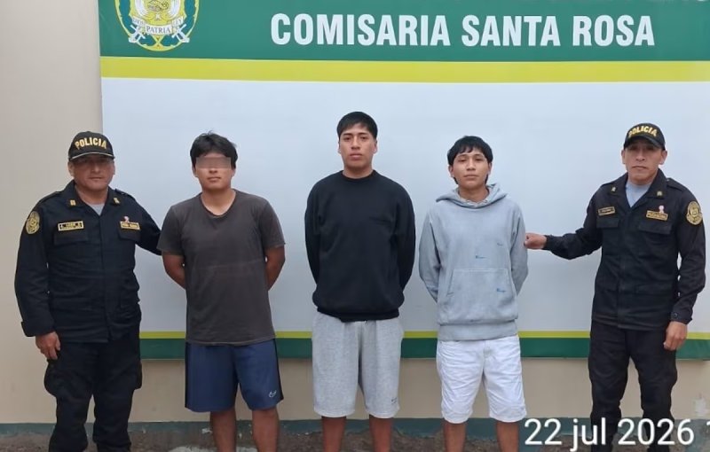 Detienen a tres jóvenes por presunta violación sexual grupal en Chiclayo