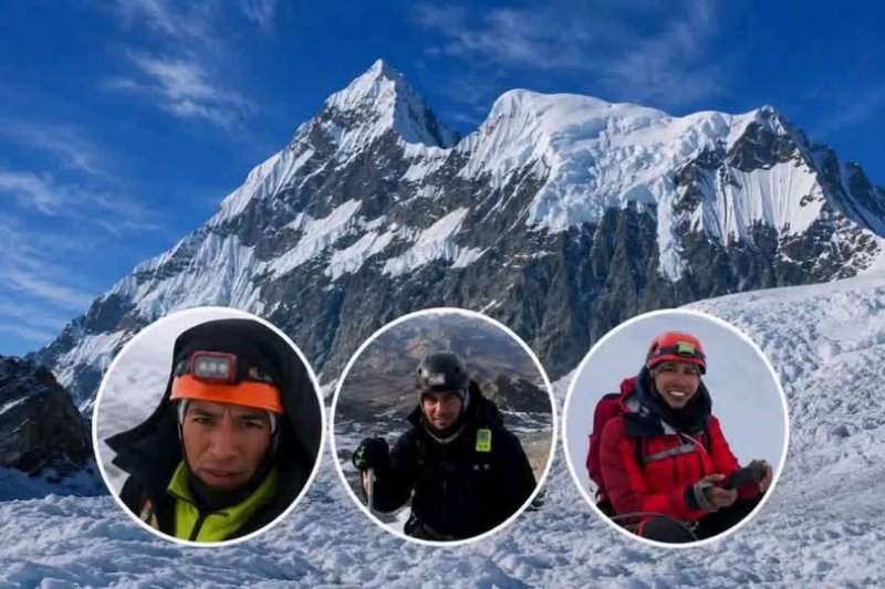 Áncash: imágenes de dron revelan huellas de los tres montañistas desaparecidos en el Huascarán