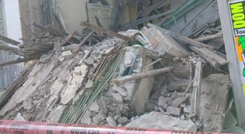 Chiclayo: colapsa parte del histórico colegio Politécnico Pedro Abel Labarthe Durand