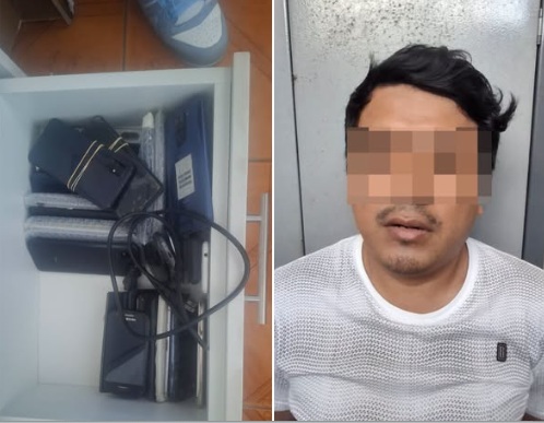 Lambayeque: Policía Nacional capturó a sujeto conocido como “Orejad" con 44 celulares en su poder