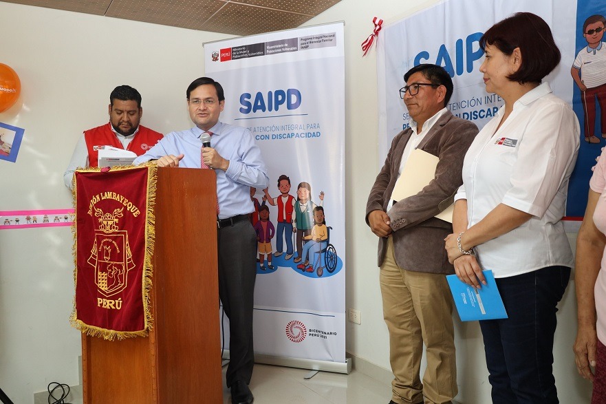 Lambayeque: inauguran servicio de atención integral para personas con dispacidad