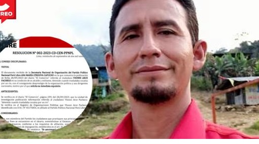 Detienen a exalcalde de partido Perú Libre cuando trasladaba cocaína en Brasil