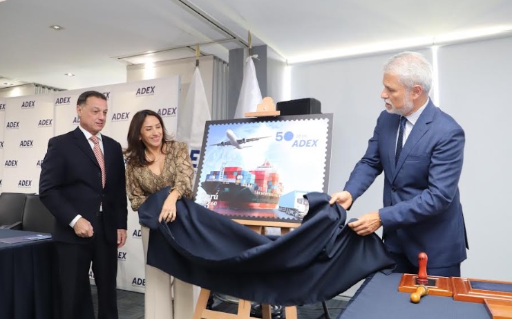 Serpost emite sello postal y matasellopor el 50° aniversario de Adex