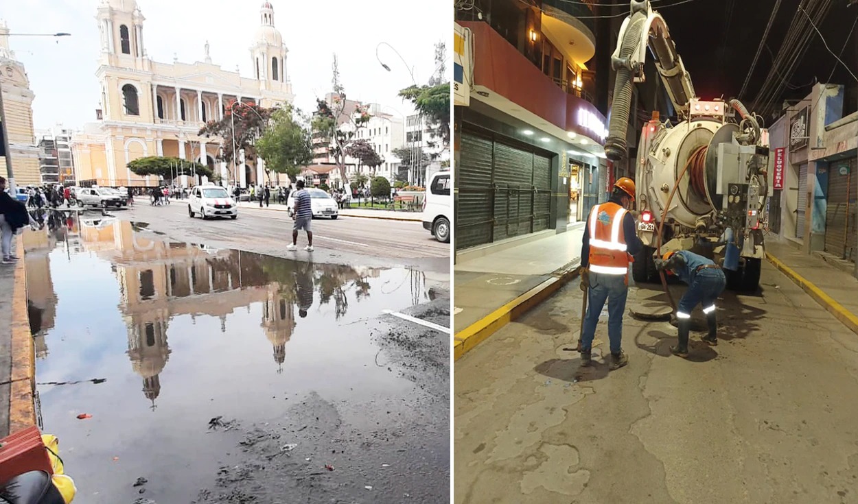 Chiclayo: culpan a dueños de pollerías y restaurantes por colapso de desagüe