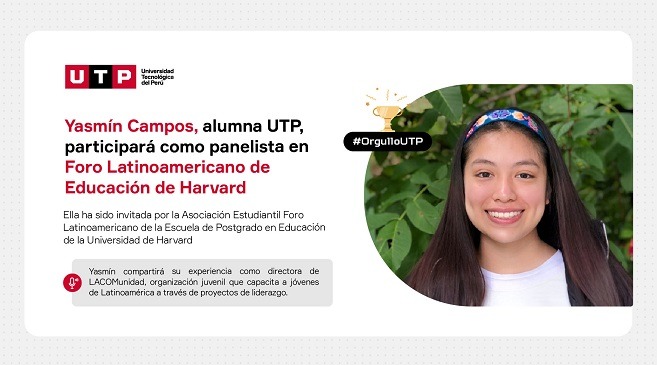 Alumna de UTP será panelista en Foro Latinoamericano de Educación de Harvard