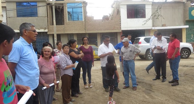 Alcalde Cornejo anuncio diversas obras para el pueblo joven "9 de Octubre"