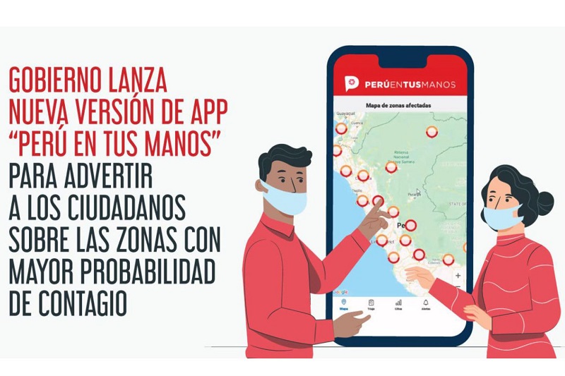 Gobierno recomienda usar aplicativo “Perú en tus manos” para saber todo sobre covid-19