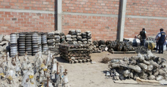 Fiscalía incautó autopartes y repuesto de maquinaria pesada en Chiclayo