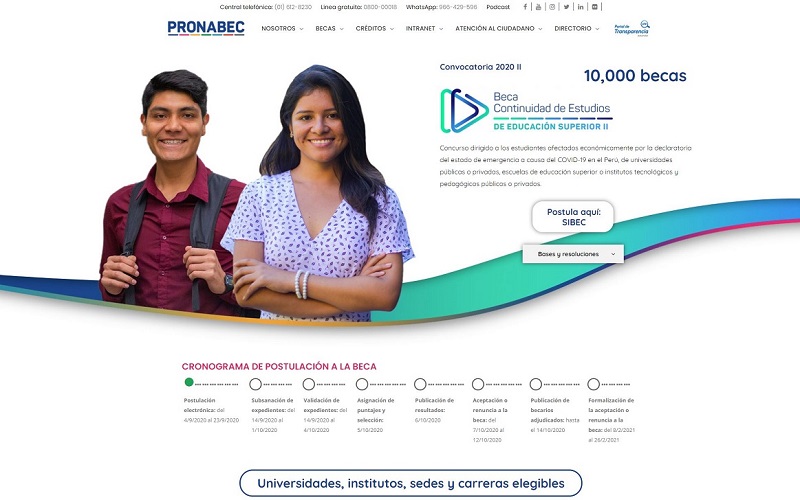 Ampliaron hasta 23 de setiembre plazo para postular a Beca Continuidad de Estudios II 
