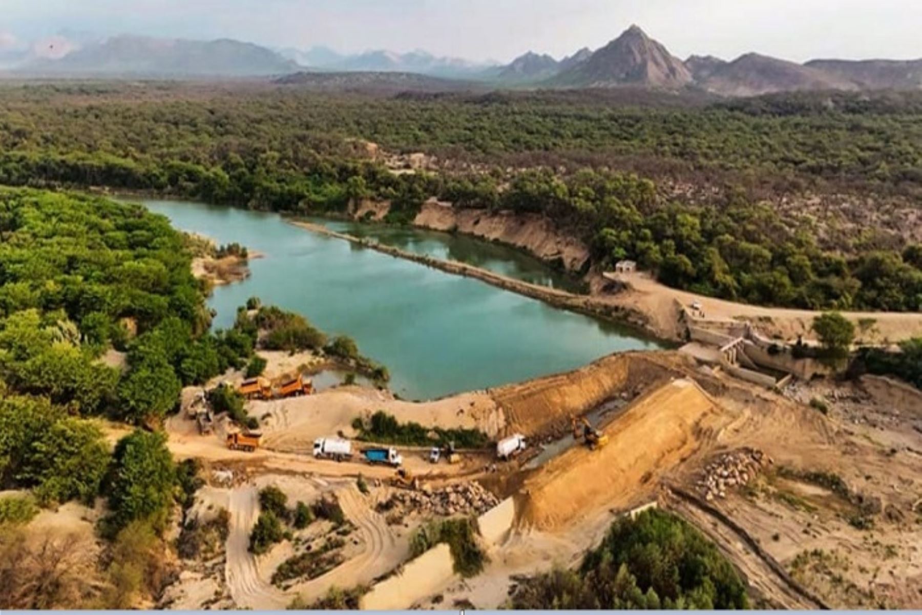 Construcción de dique en bocatoma Huaca de la Cruz garantizará riego para 5,000 hectáreas