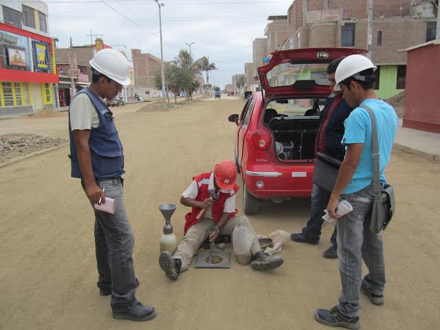 Realizan pruebas de calidad en obras de La Victoria