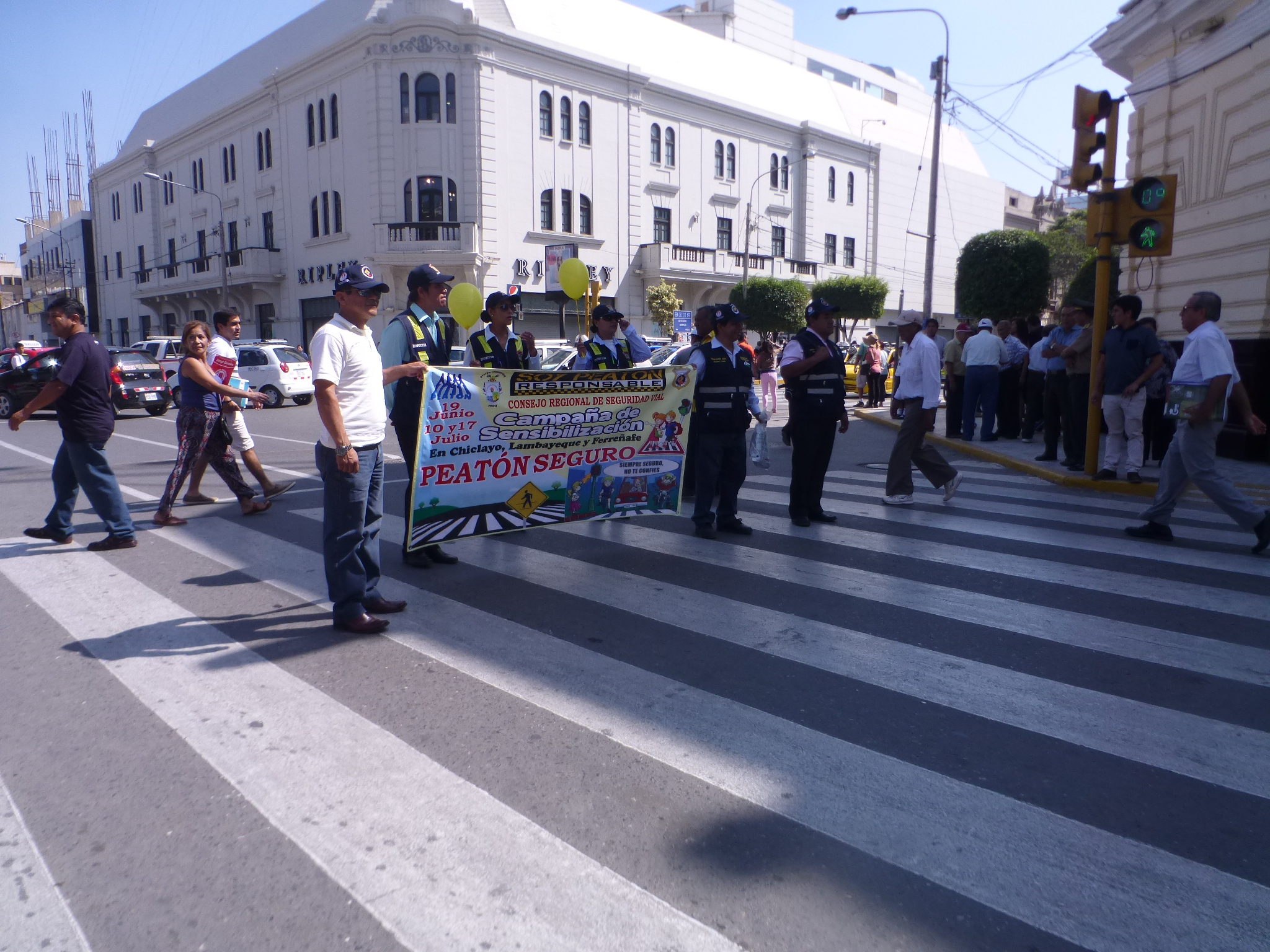 Lanzan campaña “Peatón Seguro” en Chiclayo