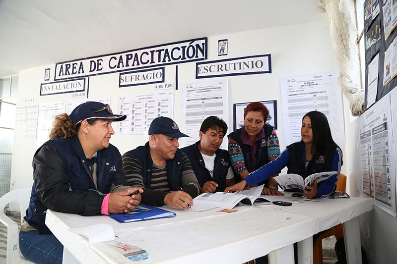 Onpe iniciará capacitación a miembros de mesa el 27 de agosto