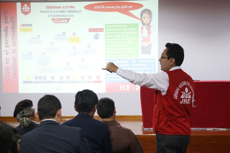 JNE capacita a personeros de partidos que participarán en elecciones del 2020