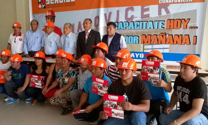 Más de 600 trabajadores de construcción civil de Lambayeque serán capacitados por Sencico