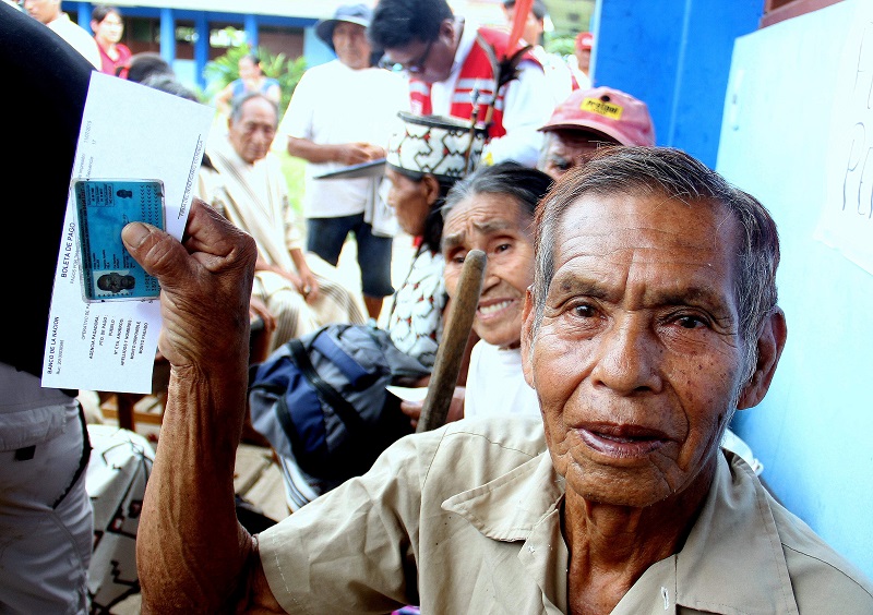 Están habilitados 44 nuevos puntos de pago de Pensión 65 en lugares alejados del país