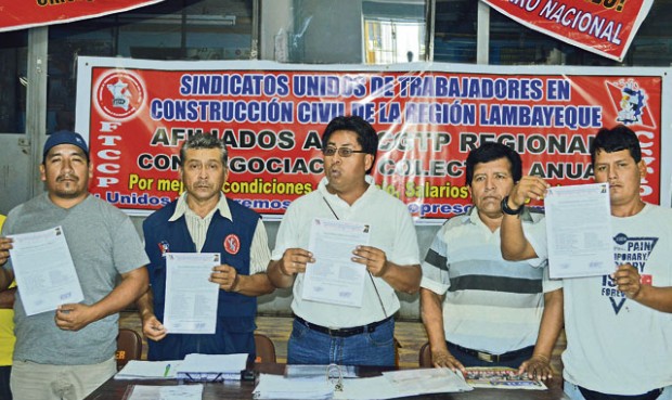  Sicarios pretenden asesinar a dirigentes de Construcción Civil de Chiclayo