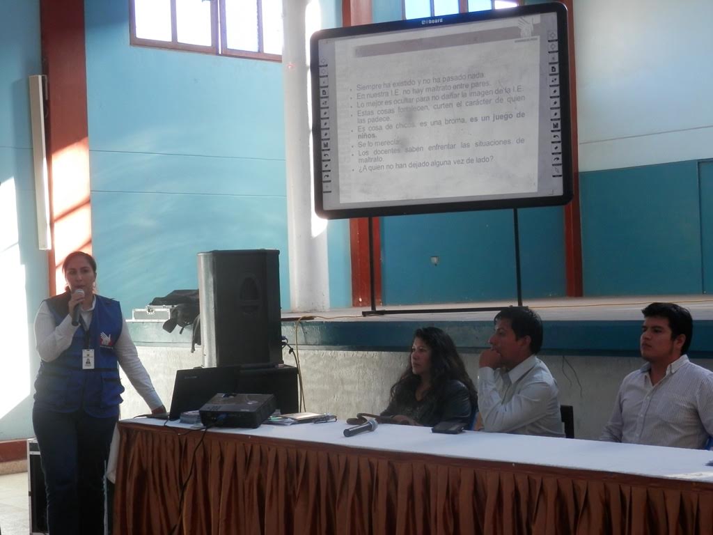 Defensoría del Pueblo dictó charlas sobre bullying en Ciudad Eten