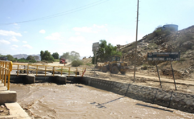 Concluyeron trabajos de reparación del Canal Taymi en Ferreñafe