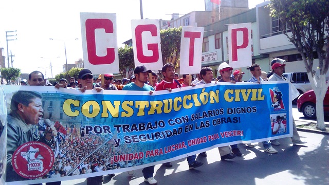  Organizaciones sindicales de Lambayeque acatan paro nacional convocado por CGTP