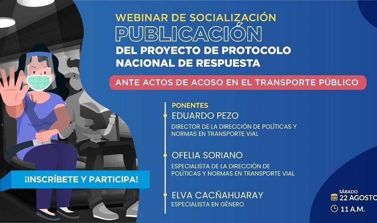 Ciudadanía contribuirá en elaboración de protocolo de atención en casos de acoso sexual en transporte terrestre