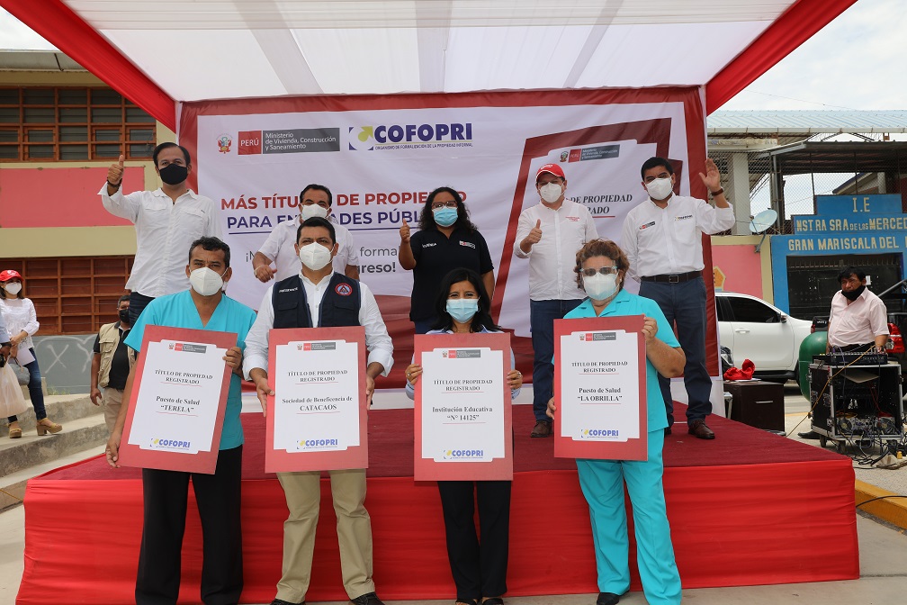 Cofopri emitió más de dos millones 500 mil títulos de propiedad en 25 años