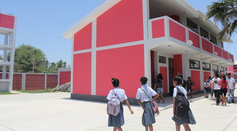 Siete colegios de Lambayeque se beneficiaron con obras de infraestructura