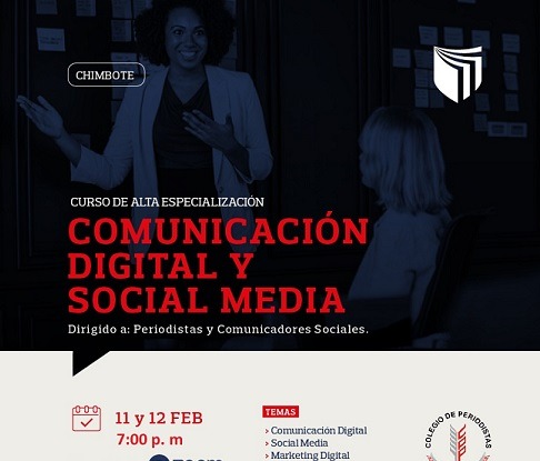 UCV Chimbote y Colegio de Periodistas realizan curso virtual para comunicadores