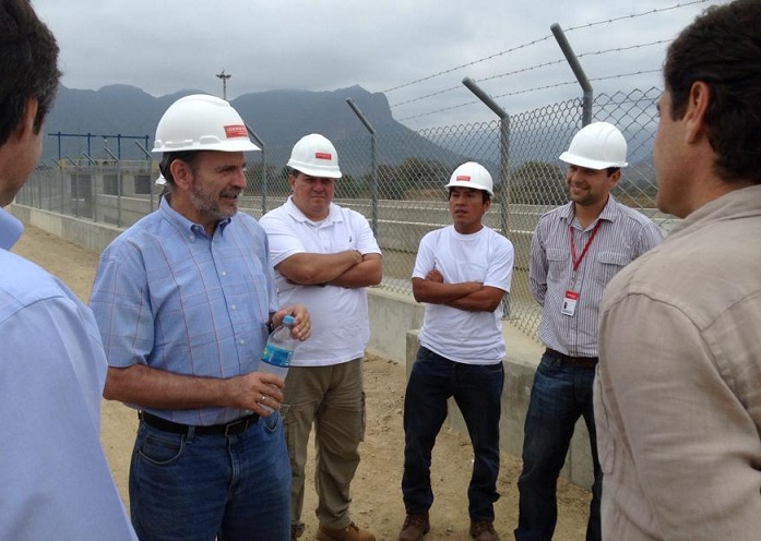 Congresista Yehude Simon y autoridades visitaron el proyecto de irrigación Olmos